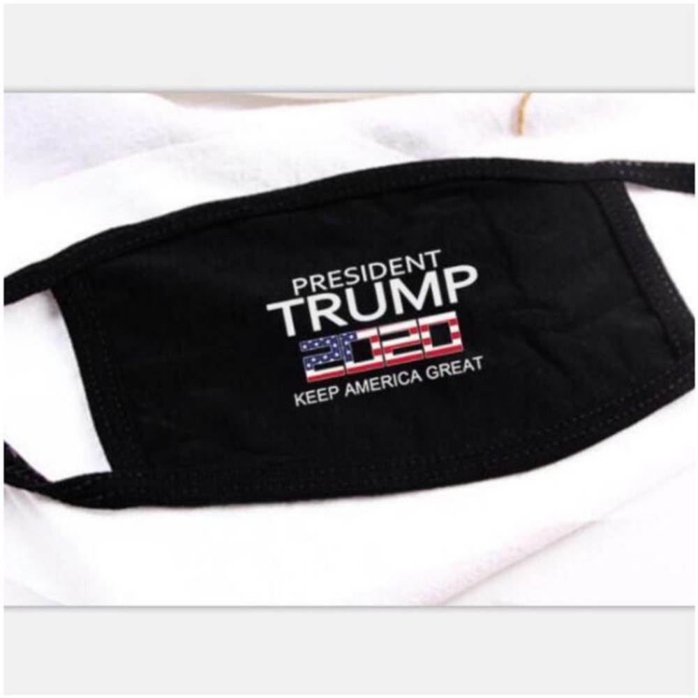 Trump face mask patriotic America new black
